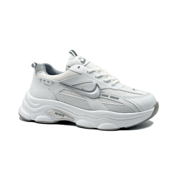 کفش و کتانی زنانه و دخترانه مدل نایک NIKE رنگ سفید طوسی کد B161