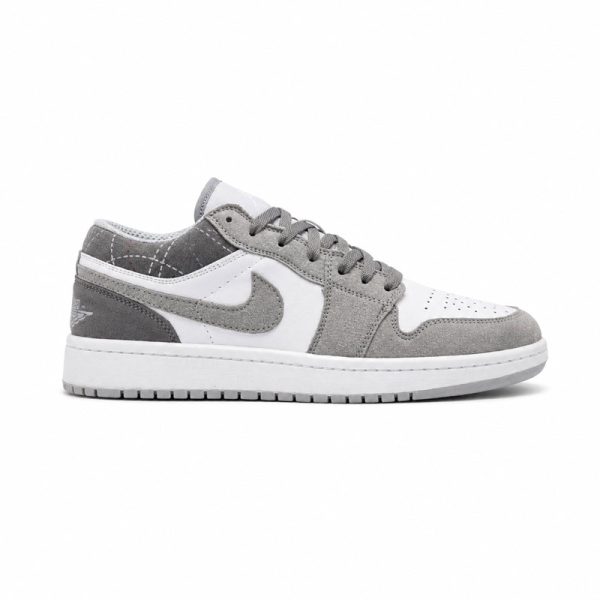 کفش و کتانی مردانه مدل NIKE AIR JORDAN 1 رنگ سفید طوسی کد 2288